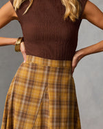 Faylen Plaid Maxi Skirt