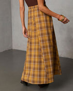 Faylen Plaid Maxi Skirt