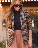 Maple Row Plaid Blazer