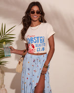 Lobster Seafood Club Cotton Graphic Short Sleeve Tee