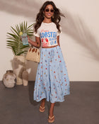 Lobster Seafood Club Cotton Graphic Short Sleeve Tee