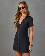 Chic Move Shift Cotton Mini Dress