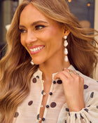 Dreamy Gem Pearl Drop Earrings