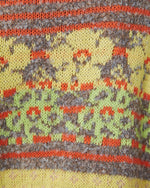 Yellow Multi % Ferrell Printed Open Front Cardigan-10