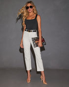 Erika Stretch Slim Straight High Rise Jean