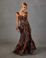 Swoon Society Butterfly Print Maxi Dress