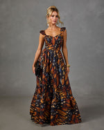 Swoon Society Butterfly Print Maxi Dress