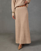 Toasty Aura Ribbed Knit Maxi Skirt
