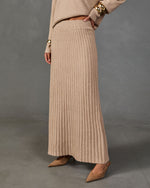 Toasty Aura Ribbed Knit Maxi Skirt