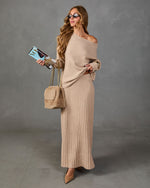 Toasty Aura Ribbed Knit Maxi Skirt