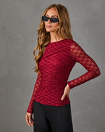 Zavina Ruched Lace Floral Top