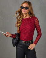 Zavina Ruched Lace Floral Top