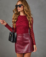 Zavina Ruched Lace Floral Top