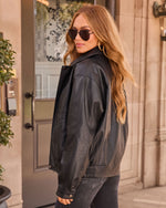 Dark Ember Vegan Leather Jacket