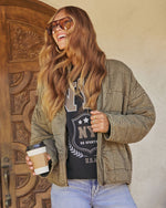 Olive % Arianne Quilted Jacket-6