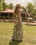 Prairie Aurora Tropical Print Strapless Jumpsuit
