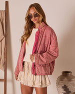 Red % Arianne Quilted Jacket-3