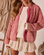 Red % Arianne Quilted Jacket-5