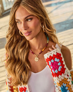 Good Luck Lucky Charm Colorful Beaded Necklace