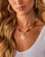 Good Luck Lucky Charm Colorful Beaded Necklace