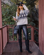 Black % Savrin Vegan Leather Leggings-5