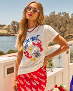 Seafood Market Cotton Graphic Short Sleeve Tee