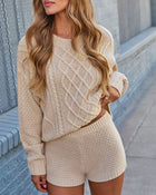 Gentle Thread Knit High Rise Shorts