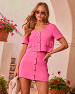 Gentle Authority Button Down Mini Skirt