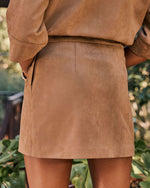 Countryside Estate Faux Suede Mini Skirt