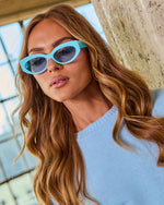 Blue % Breslin Cat Eye Sunglasses-1