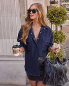 Braylee Denim Button Down Top