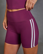 Motion Theory Contrast Stripe Biker Shorts