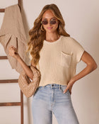 Ivory % Kerry Relaxed Sweater Top-1