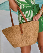 Heritage Coast Straw Tote Bag