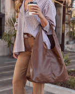 Barlow Leather Slouchy Tote