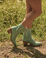 Dusty Ember Laser Cut Western Booties