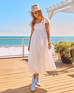 Salt Meadow Eyelet Organza Maxi Dress