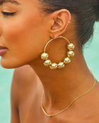 Sunkissed Bliss Bauble Hoop Earrings