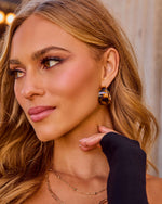 Willa Tortoise Shell Hoop Earrings
