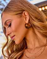 Willa Tortoise Shell Hoop Earrings