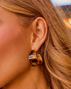 Willa Tortoise Shell Hoop Earrings