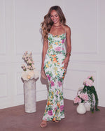 Garden Muse Chiffon Maxi Dress