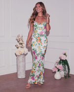 Garden Muse Chiffon Maxi Dress