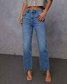 Mikal Super Stretch Frayed Cropped Jeans