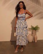 Serenity Floral Cutout Maxi Dress