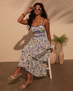 Serenity Floral Cutout Maxi Dress