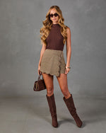 Macani Plaid Mini Skort