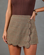 Macani Plaid Mini Skort