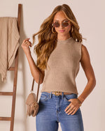 Liliah Cropped Knit Tank