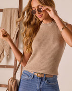 Liliah Cropped Knit Tank
